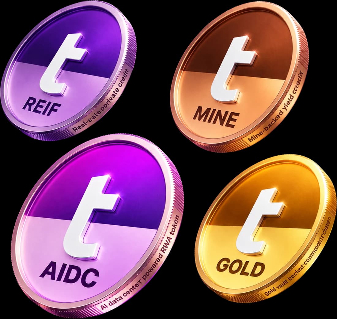 townToken RWAs: townREIF, townMINE, townAIDC and townGOLD coins